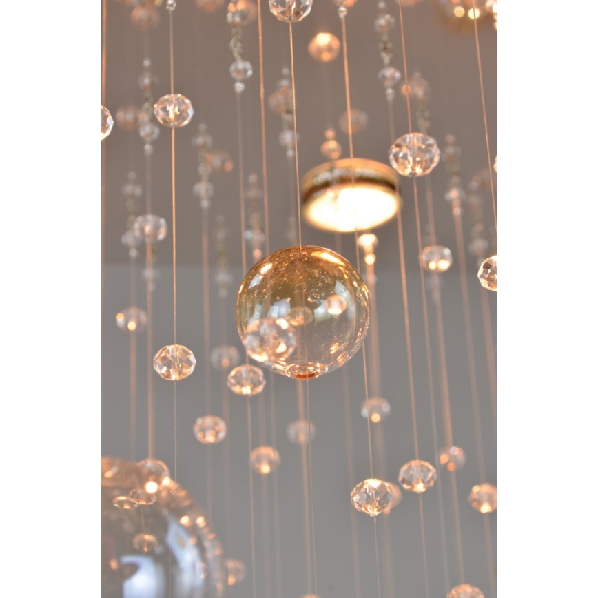 Wranovsky JWZ610100101 - Kristalni ugradbeni luster ORBIS 10xGU10/40W/230V