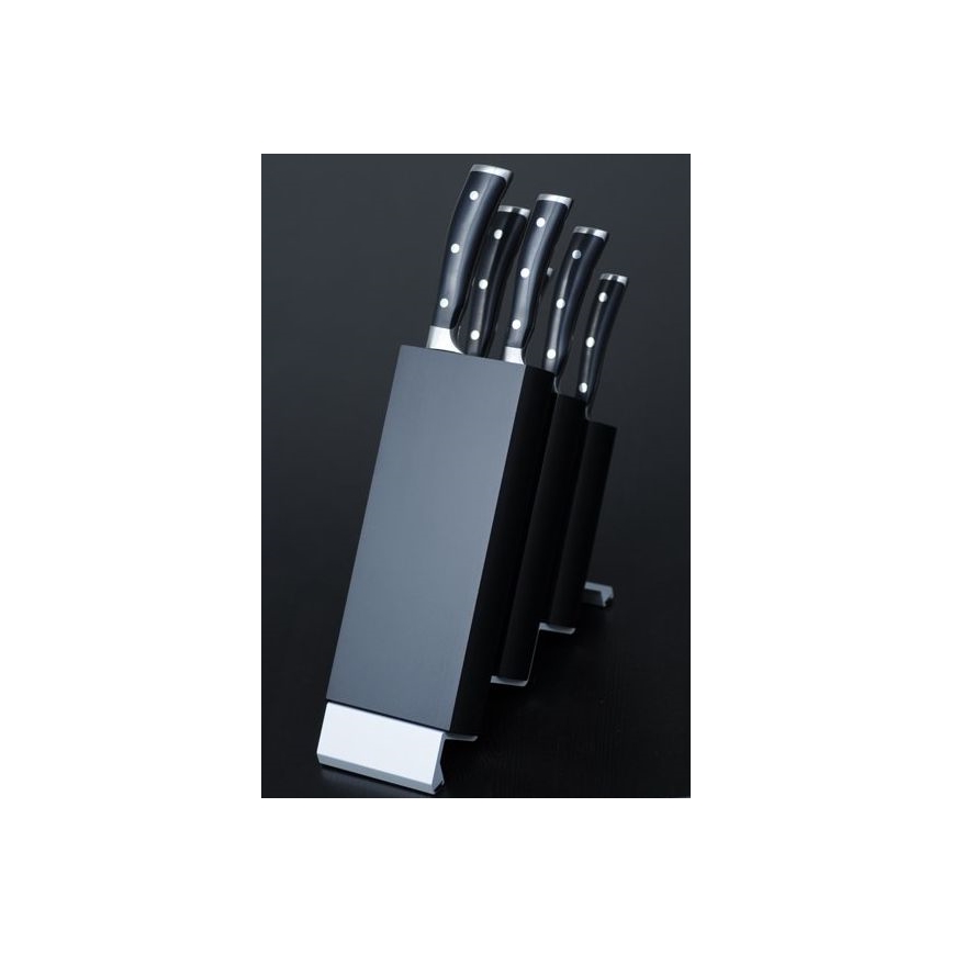 Wüsthof - CLASSIC IKON set kuhinjskih noževa u stalku, 7 kom, jasen/crna
