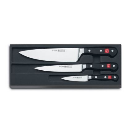 Wüsthof - Set kuhinjskih noževa CLASSIC, 3 kom, crne boje