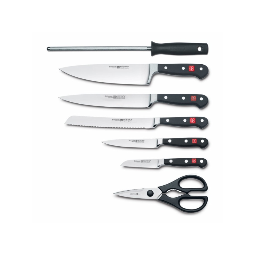 Wüsthof - Set kuhinjskih noževa u stalku CLASSIC, 8 kom, jasen/bež