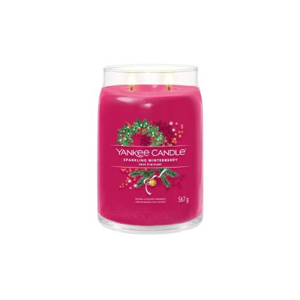 Yankee Candle - mirisna sveća SPARKLING WINTERBERRY velika 567g 60-90 sati.