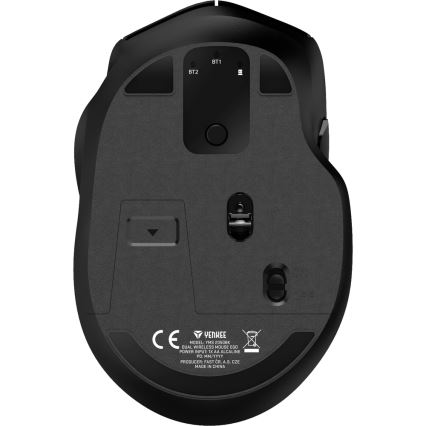 Yenkee - Bežični miš 800/1200/1600 DPI 1xAA crne boje