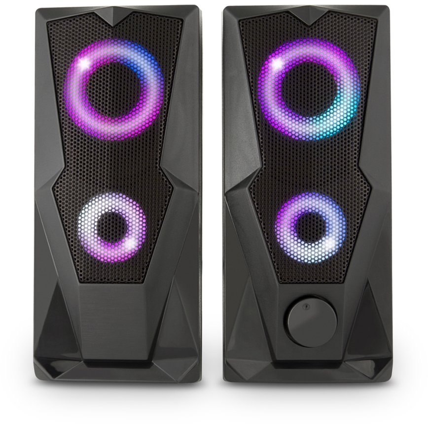Yenkee - USB zvučnici sa RGB osvetljenjem 6W/5V crni