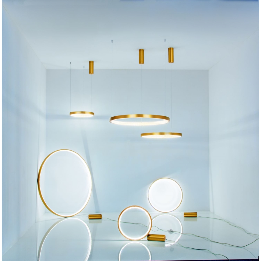 Zambelis 2007 - LED prigušiva luster na sajli LED/50W/230V zlatan