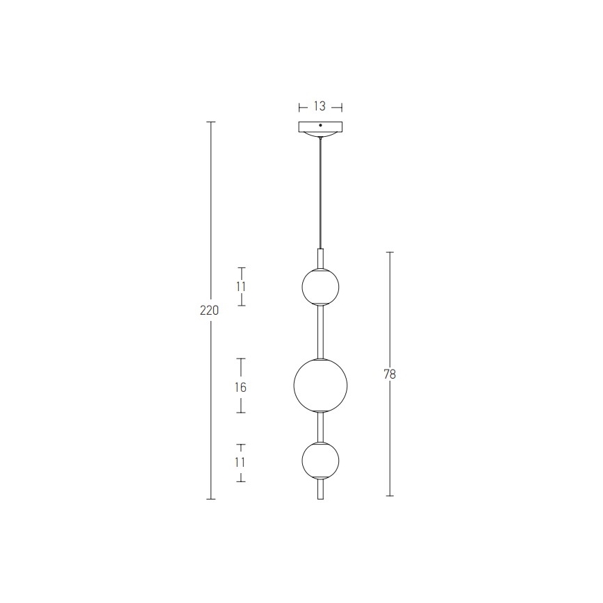 Zambelis 20132 - LED luster na sajli LED/12W/230V