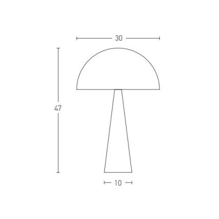Zambelis 20211 - Stona lampa 1xE27/25W/230V zlatna