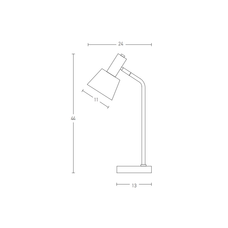 Zambelis 20220 - Stona lampa 1xE14/25W/230V siva