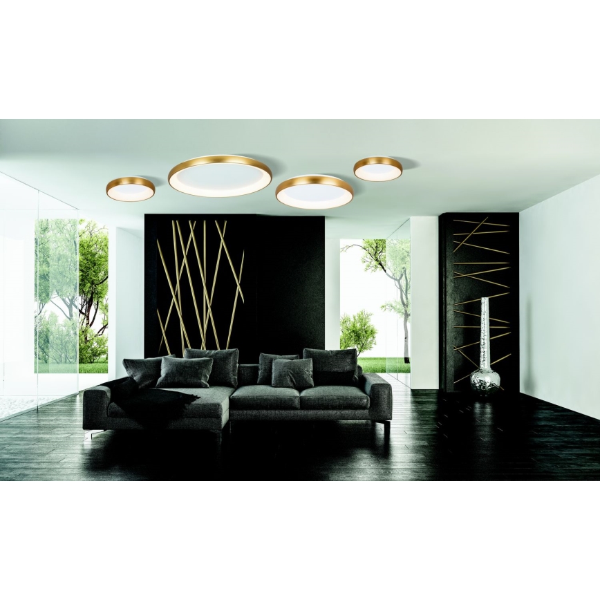 Zambelis 2042 - LED prigušiva stropna svetiljka LED/30W/230V prečnik 40 cm zlatna