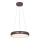 Zambelis 2047 - prigušiva LED luster na sajli, LED/30W/230V, prečnika 40 cm, braon