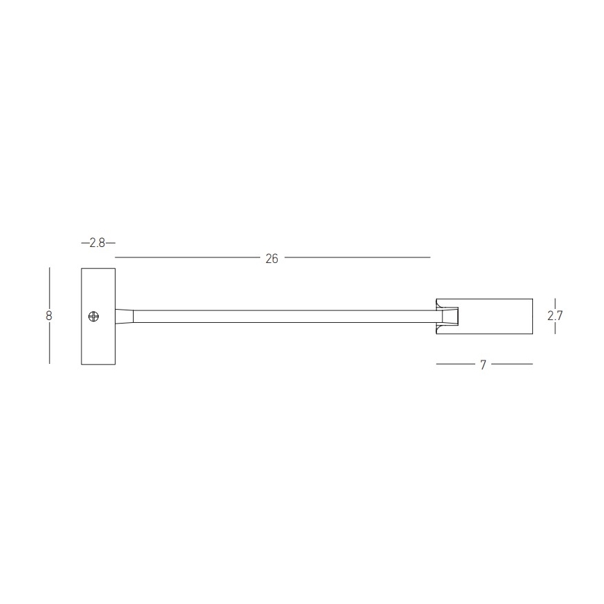 Zambelis 22049 - LED fleksibilna lampica LED/3W/230V CRI90 crna