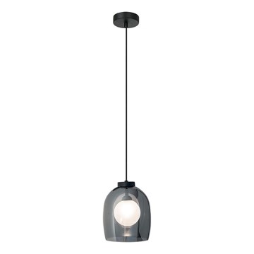 Zambelis 22051 - Luster na sajli 1xG9/5W/230V, prečnik 18 cm, crne boje