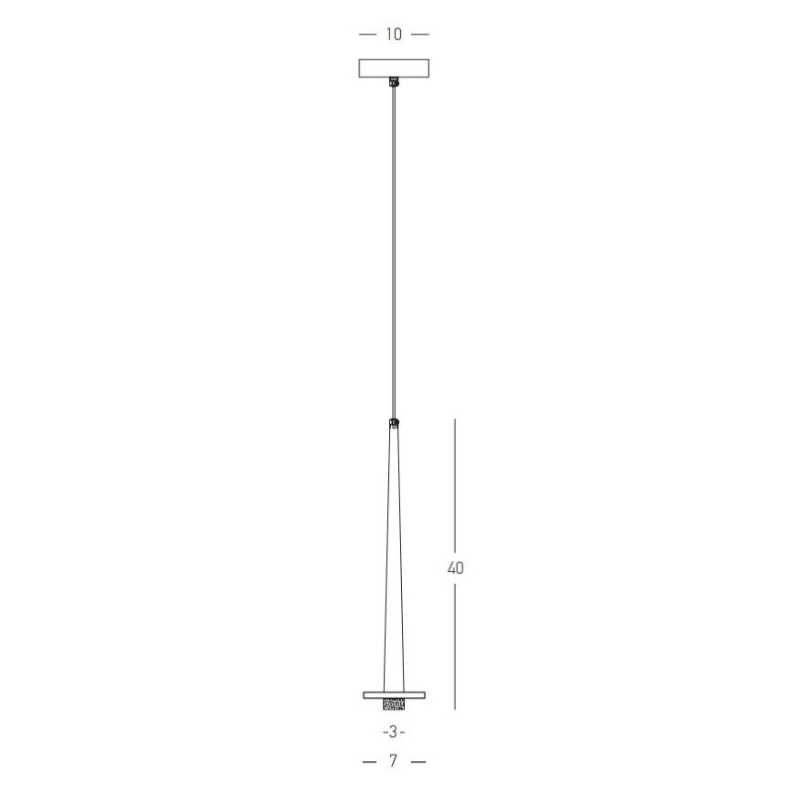 Zambelis 22111 - LED luster na sajli LED/3W/230V CRI90 zlatni