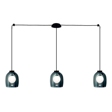 Zambelis 22146 - Luster na sajli 3xG9/5W/230V pauk crna