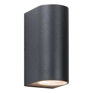 Zambelis E122 - Spoljno zidno svetlo 2xGU10/15W/230V IP54 antracit
