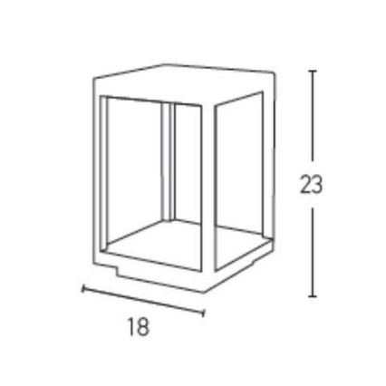 Zambelis E203 - LED spoljna lampa LED/7W/230V IP54 antracit