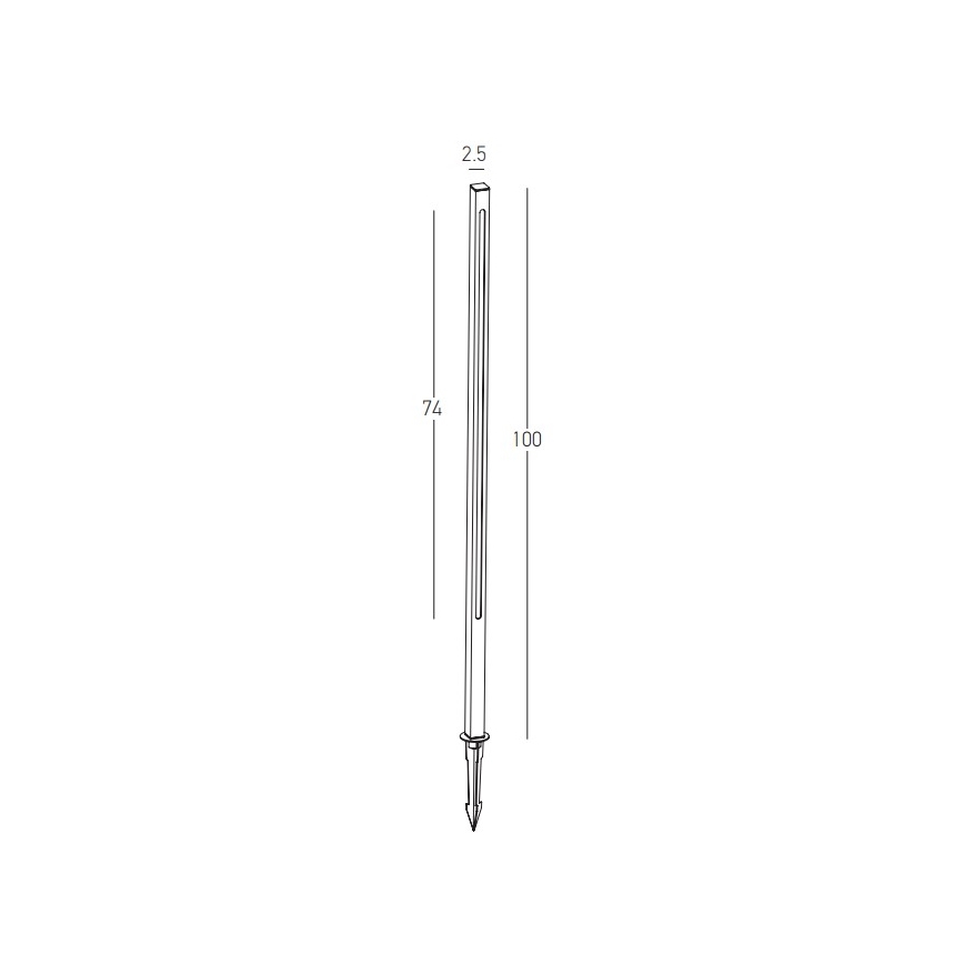 Zambelis E280 - LED spoljašnja lampa LED/15W/230V IP65 braon