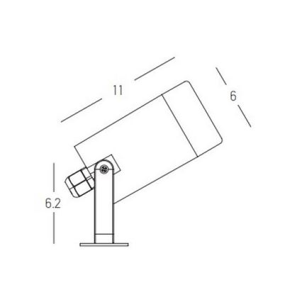 Zambelis E311 - Spoljašnja lampa 1xGU10/7W/230V IP54