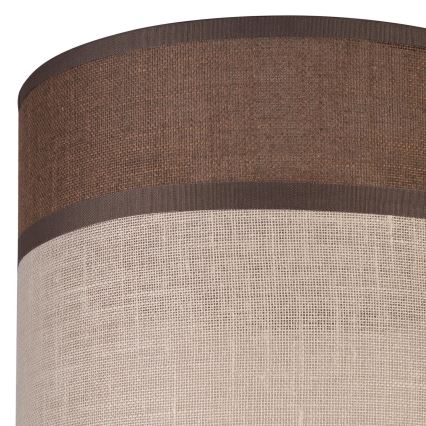Zamenska prigušiva za luster, podnu lampu i zidnu svetiljku ANDREA E27, prečnik 16 cm, braon/bež