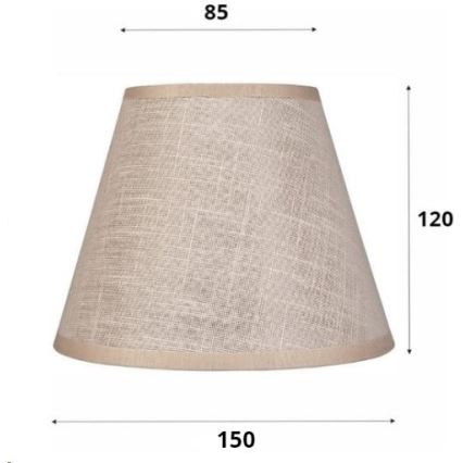 Rezervni abažur za luster i zidno svetilo ANTONIO E14 120x150 mm bež