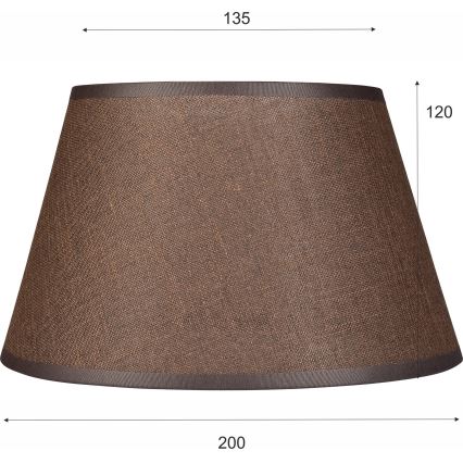 Rezervni abažur za luster i zidno svetlo ANTONIO E14 120x200 mm braon
