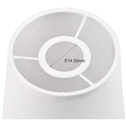 Zamenski abažur za luster i zidno svetilo ANTONIO E14 150x120 mm, u beloj boji