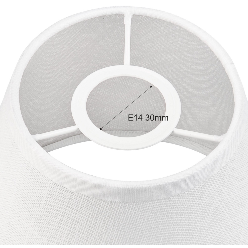 Zamenski abažur za luster i zidno svetilo ANTONIO E14 140x160 mm, beo