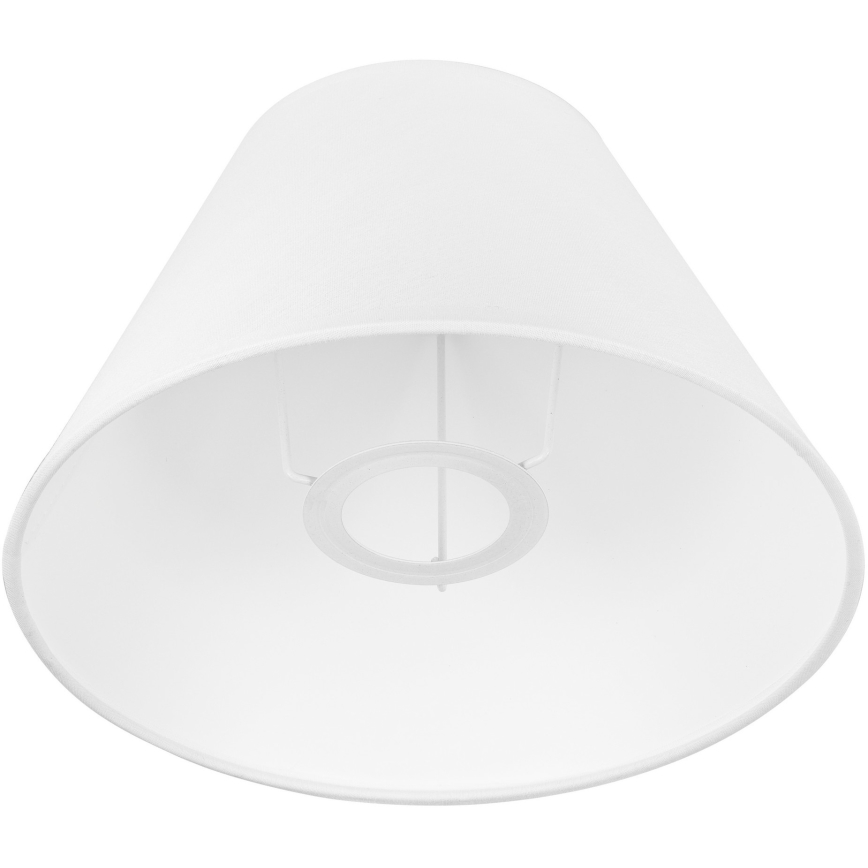 Zamenski abažur za stonu lampu JUTA E27, prečnika 19 cm, beo