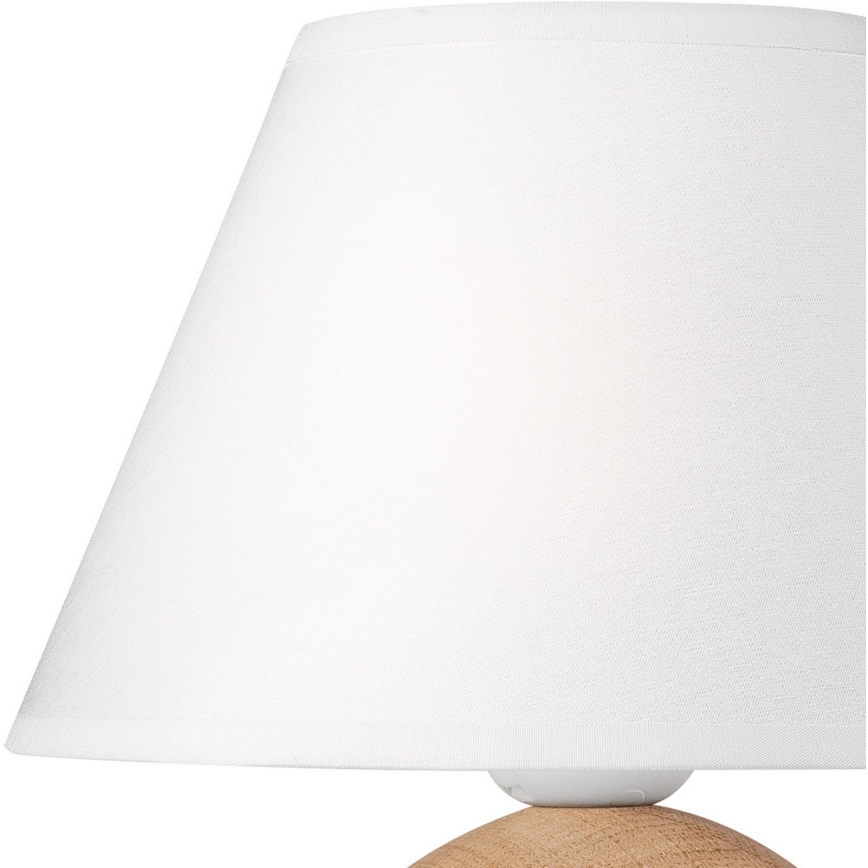 Zamenski abažur za stonu lampu JUTA E27, prečnika 19 cm, beo