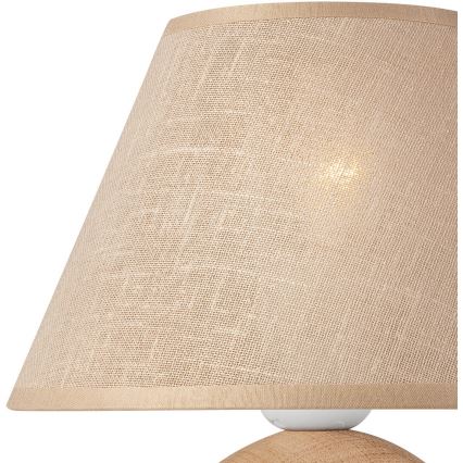 Zamenski abažur za stolnu lampu JUTA E27, prečnik 19 cm, bež