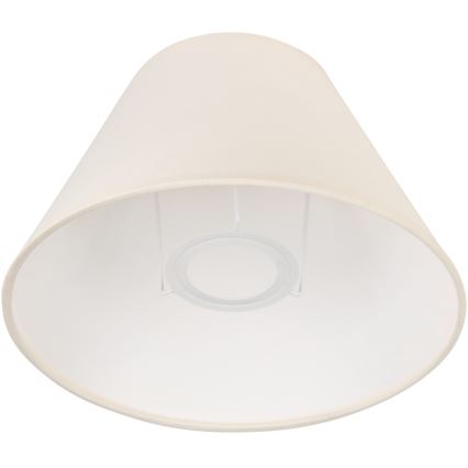 Zamenski abažur za stonu lampu JUTA E27, prečnik 19 cm, krem