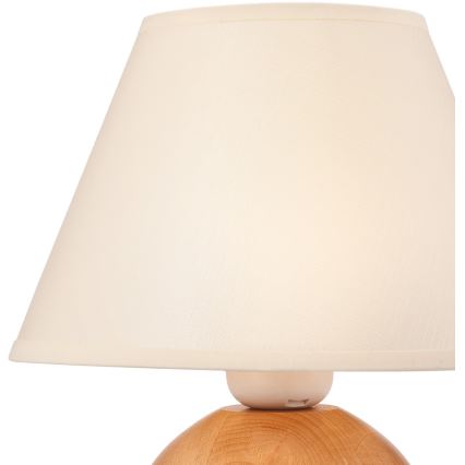 Zamenski abažur za stonu lampu JUTA E27, prečnik 19 cm, krem