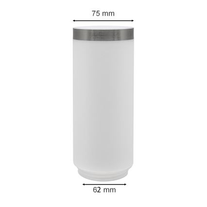 Rezervni abažur za spoljašnju lampu LIVIA/UTRECHT, bela/srebrna