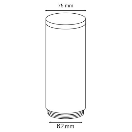 Zamenski abažur za spoljašnju lampu OSLO bela/antracit