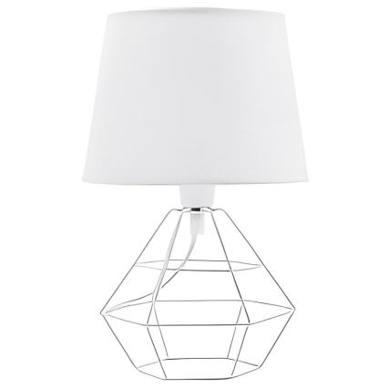 Zamenski abažur za stonu lampu DIAMOND E27 17x20 cm, beli