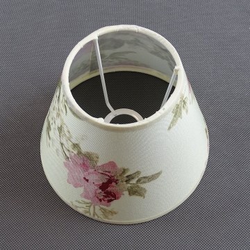 Zamenski abažur za stonu lampu ROSA 13x17,5 cm krem/ružičasta