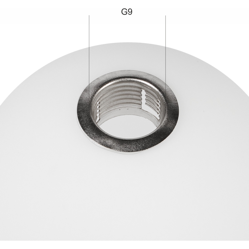 Zamensko staklo za luster ASTRO G9, prečnika 10 cm