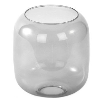 Zamensko staklo za luster E27, prečnik 14 cm, zadimljeno sivo