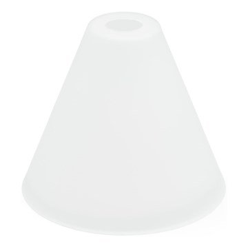 Zamensko staklo za luster E27, prečnika 23 cm, belo