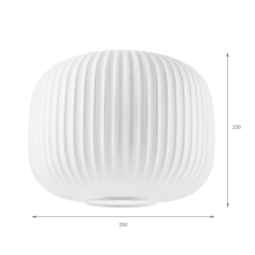 Zamensko staklo za luster HARMA E27 23x25 cm, belo
