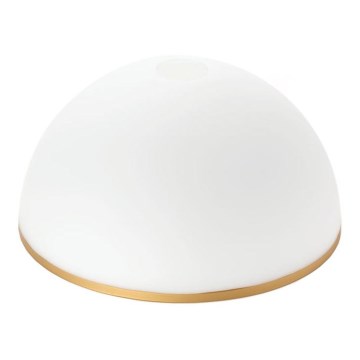Zamensko staklo za luster i podnu lampu OLD LAMP E27, prečnik 30 cm, bela/zlatna