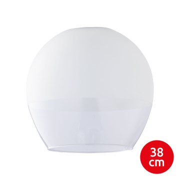 Zamensko staklo za luster KULA E27, prečnik 38 cm, belo/prozirno