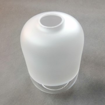 Zamensko staklo za luster MARCO E27, prečnik 14 cm, prozirno/belo