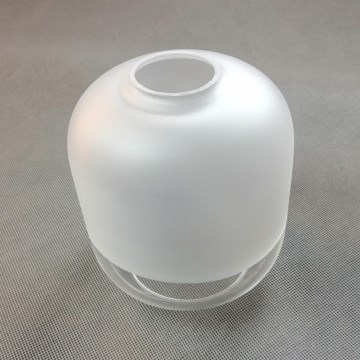 Zamensko staklo za luster MARCO E27, Ø 14 cm, belo/prozirno