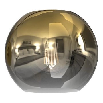 Zamensko staklo za luster MONTE E27, prečnik 20 cm, zlatno/dimno