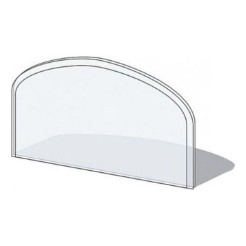 Zaštitno staklo ispod peći 1000x550x6 mm, polukružno