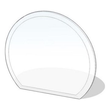Zaštitno staklo za peć 1200x1050x8 mm, polukružno