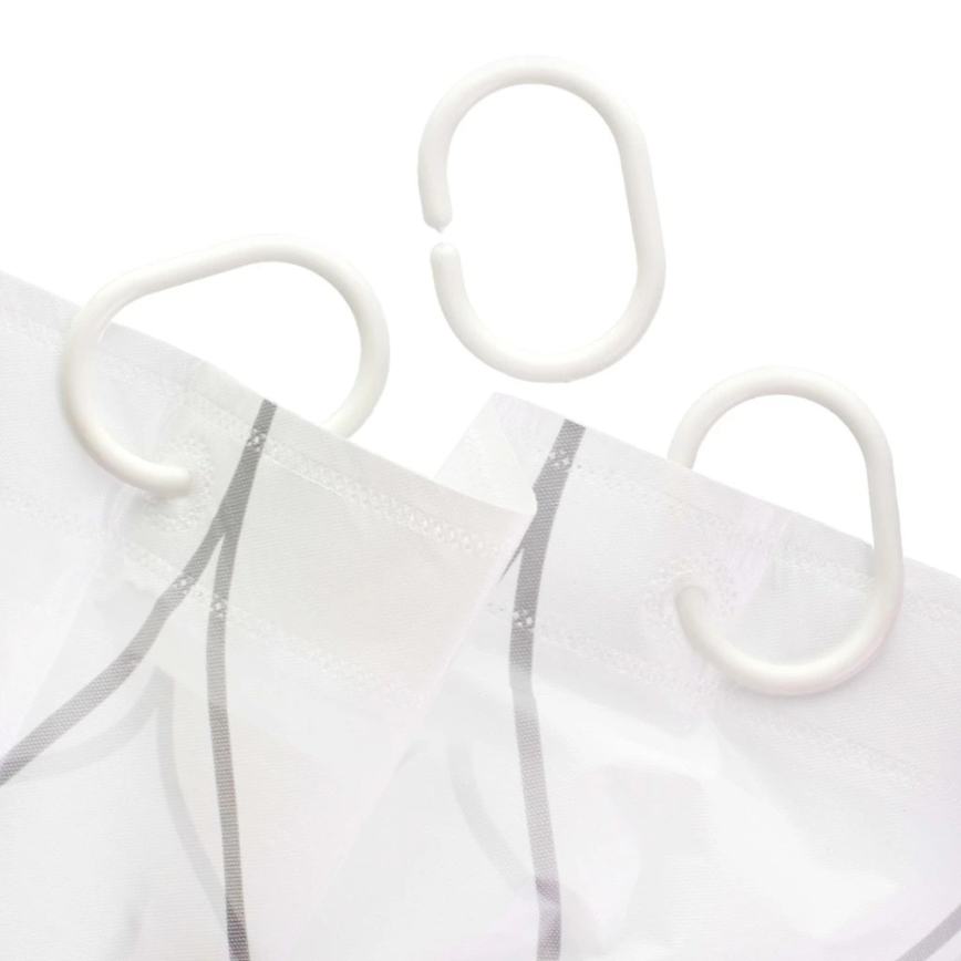 Zavesa za tuš TORO PREMIUM 178x199 cm listovi