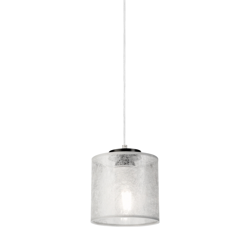 Zavesni luster ROSA na kablu 1xE27/60W/230V crna/siva