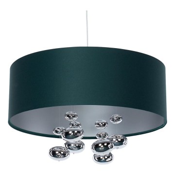 Zeleni luster na sajli BUBBLE 1xE27/60W/230V prečnik 50 cm