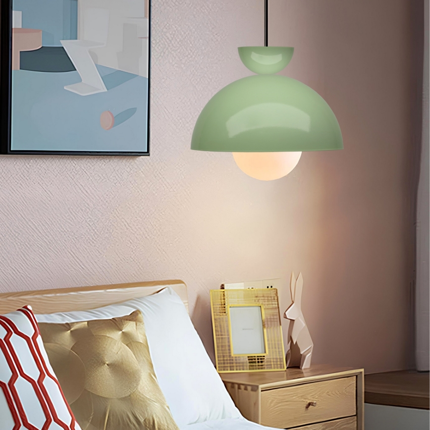 Zeleni luster na sajli SALVA 1xE27/15W/230V